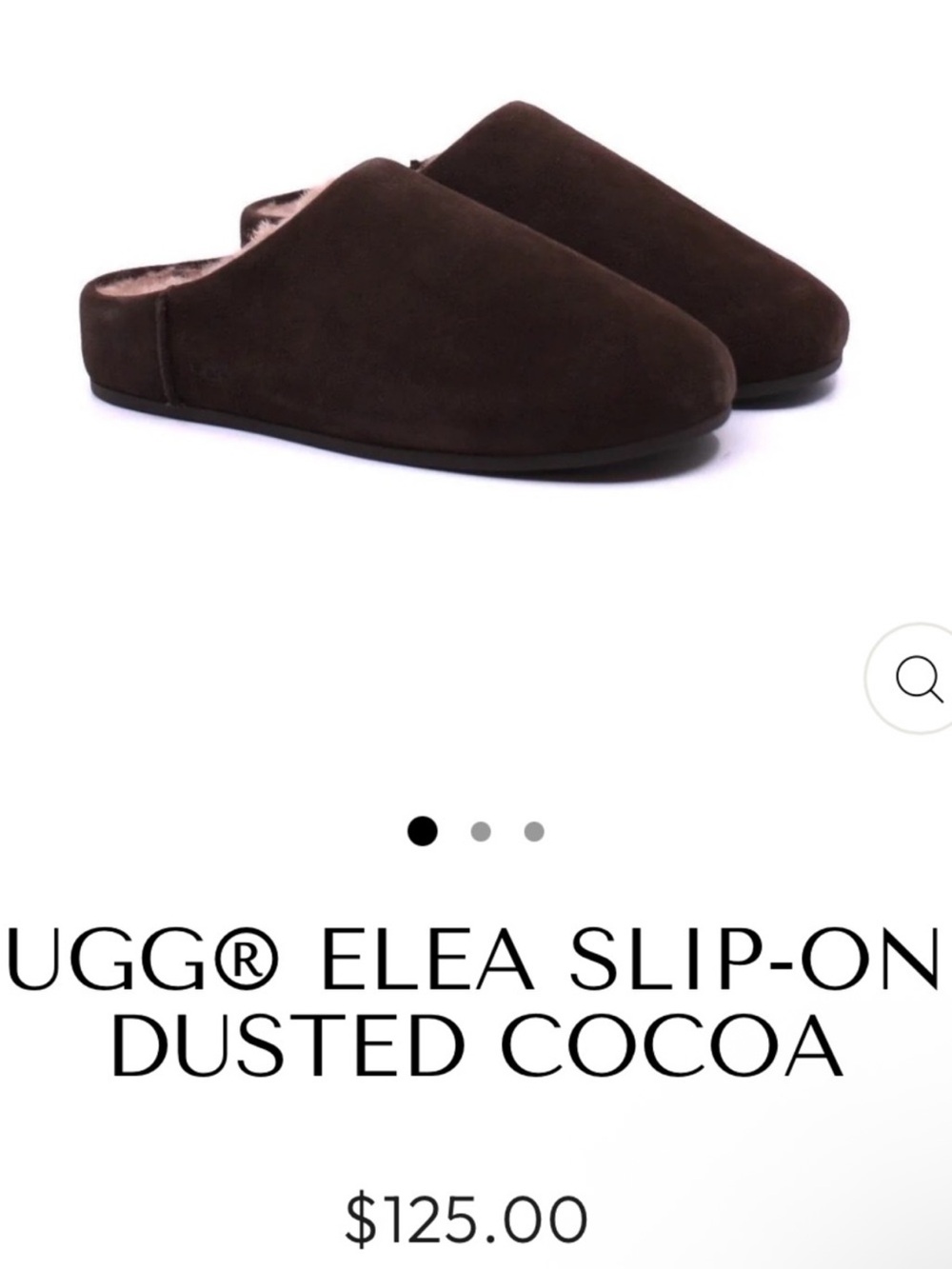 UGG Elea Mule Slippers — Cocoa Brown